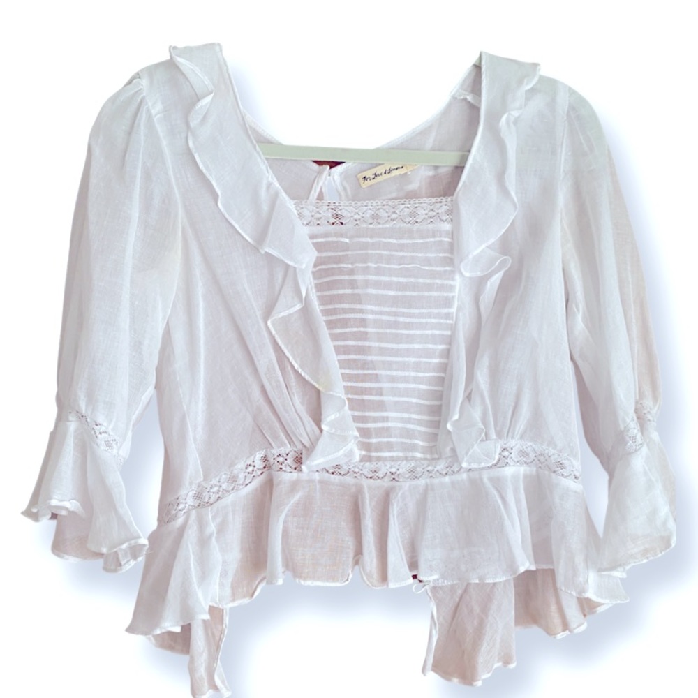 For Love and Lemons crop blouse